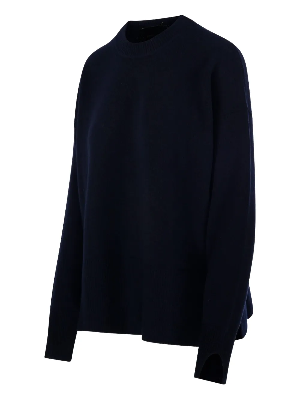 Roberto Collina Kasjmier trui met lange mouwen Blauw