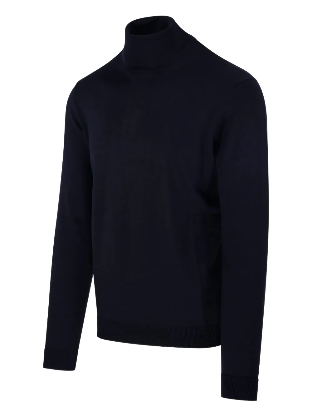 Roberto Collina Trui met hoge hals Blauw