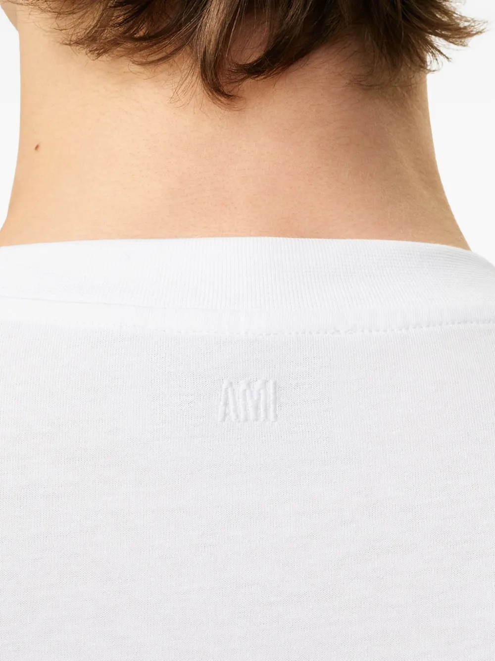 AMI Paris T-shirt met logo Wit