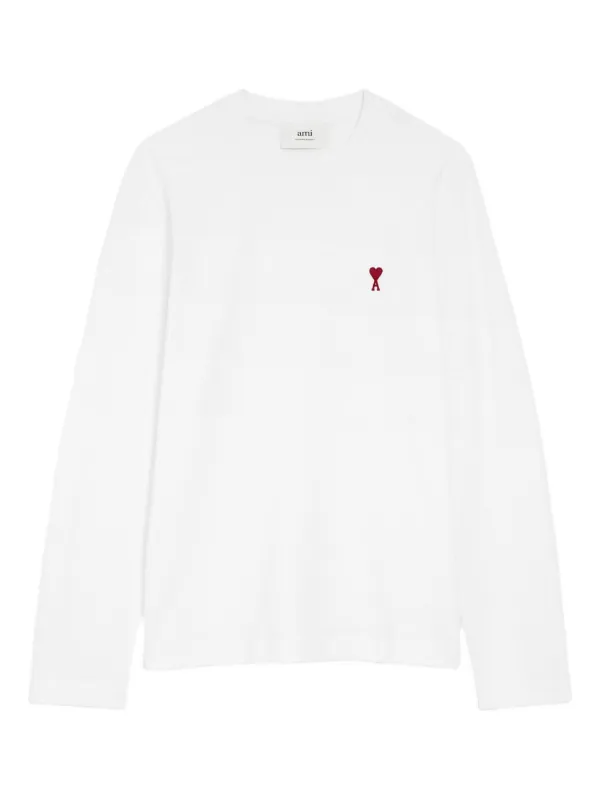 ami PARIS プリント ホワイト Tシャツ AMI PARIS - Logo cotton t-shirt White - The Corner