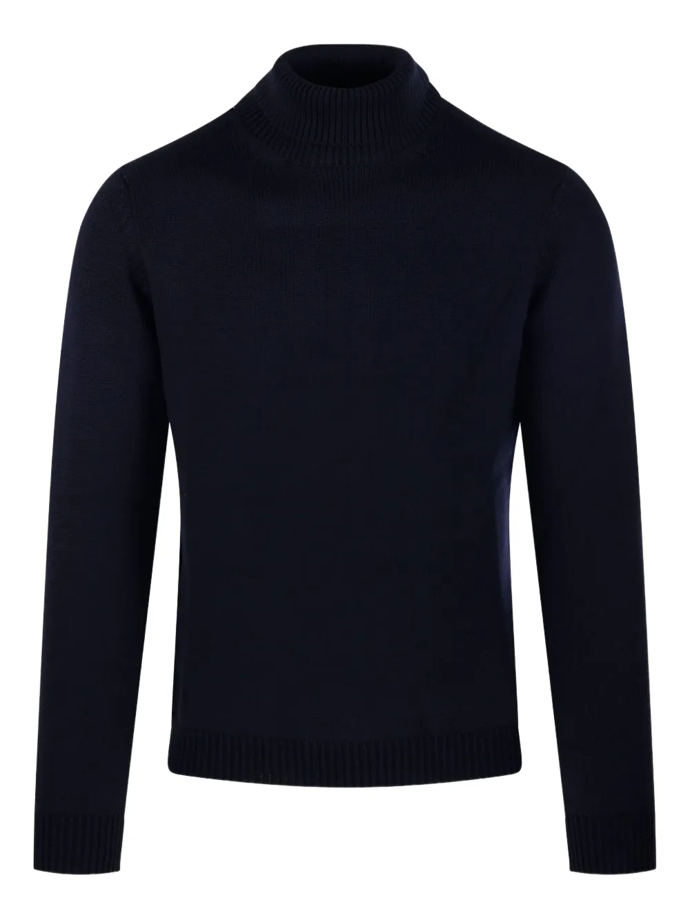 Roberto Collina Wollen trui met hoge hals Blauw