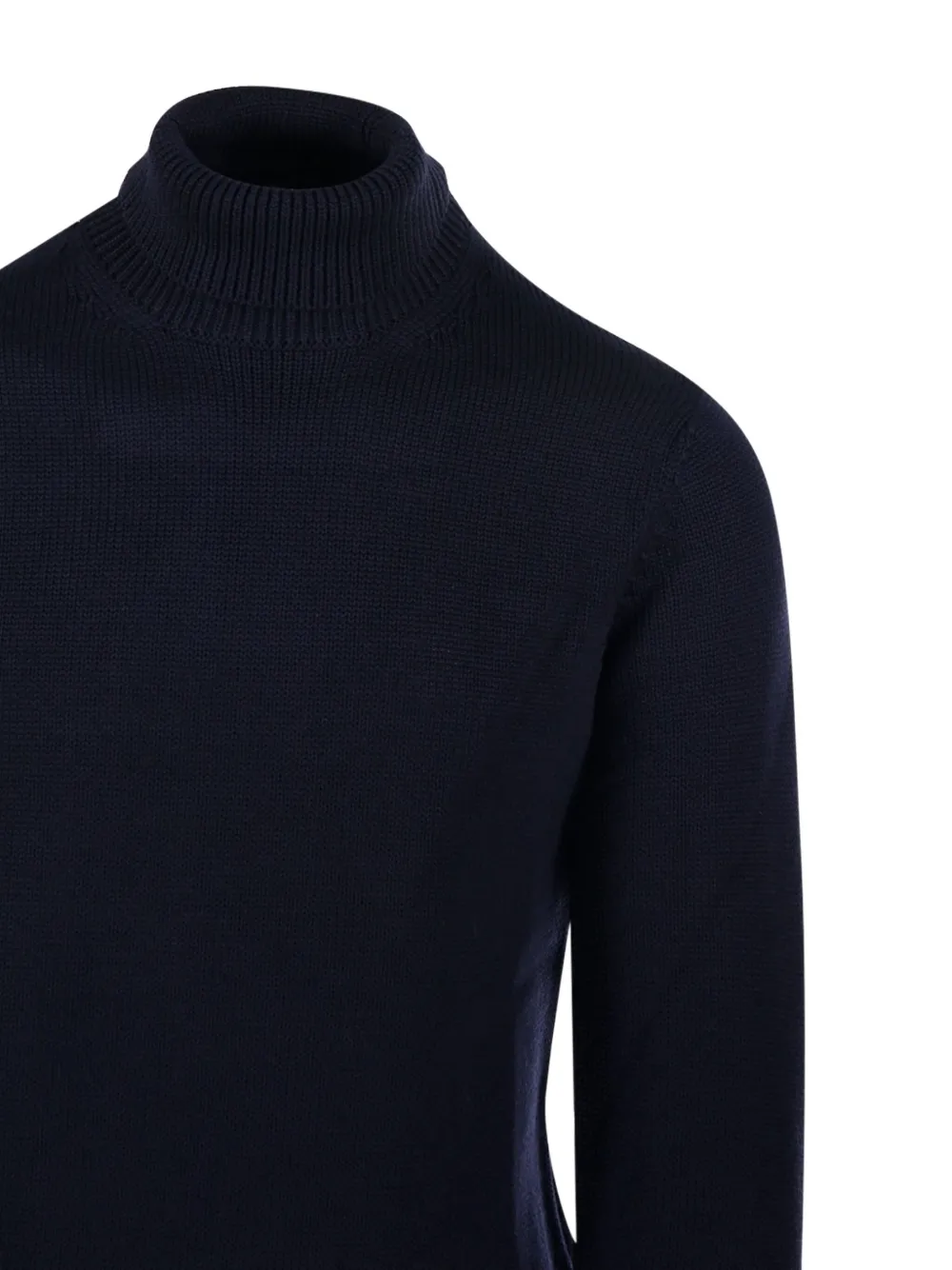 Roberto Collina Wollen trui met hoge hals Blauw