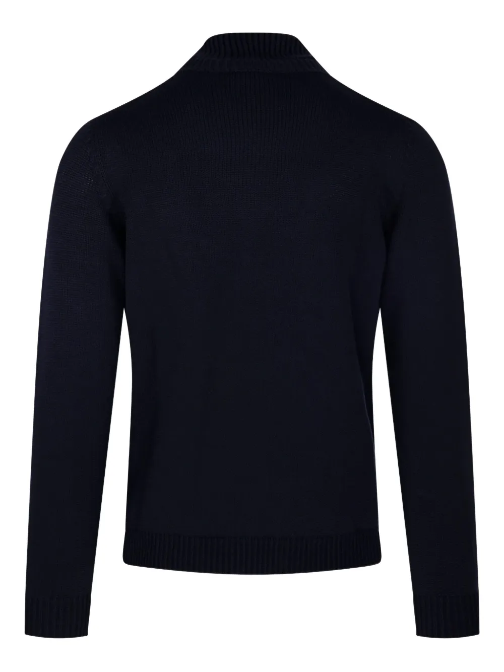 Roberto Collina Wollen trui met hoge hals Blauw