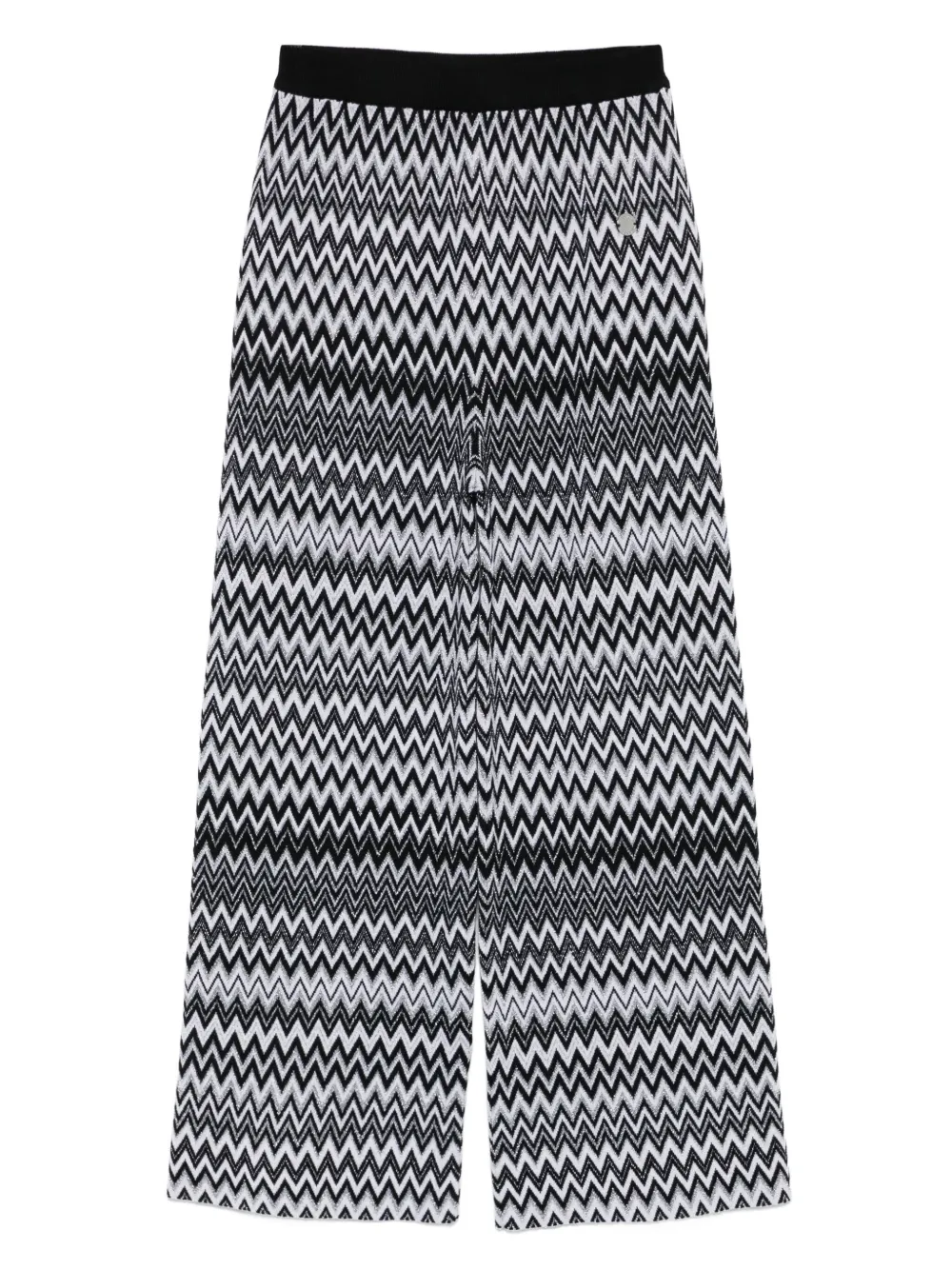Missoni Kids zigzag-pattern trousers | Black | Image 1