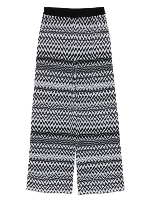 Missoni Kids pantalones con motivo en zigzag