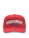 DSQUARED2 logo-print distressed baseball cap