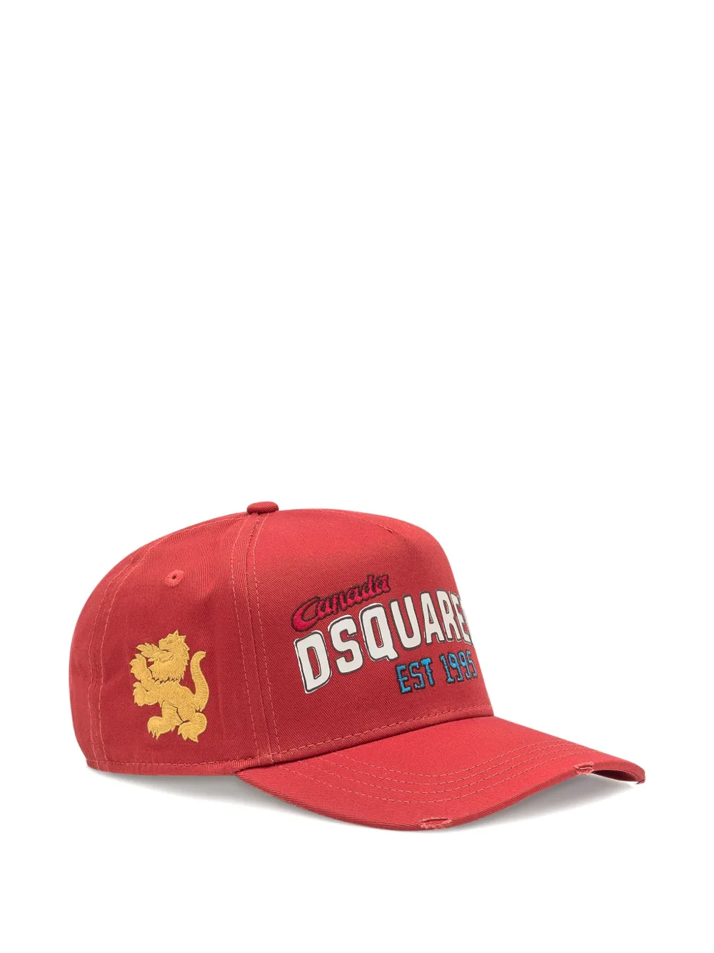 DSQUARED2 Honkbalpet met logopatch Rood