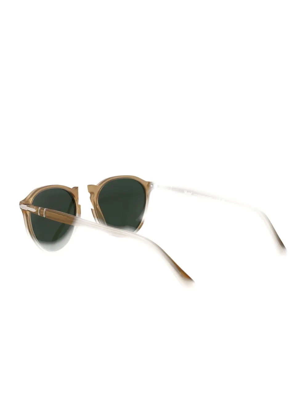 Persol Acetate zonnebril met rond montuur Bruin