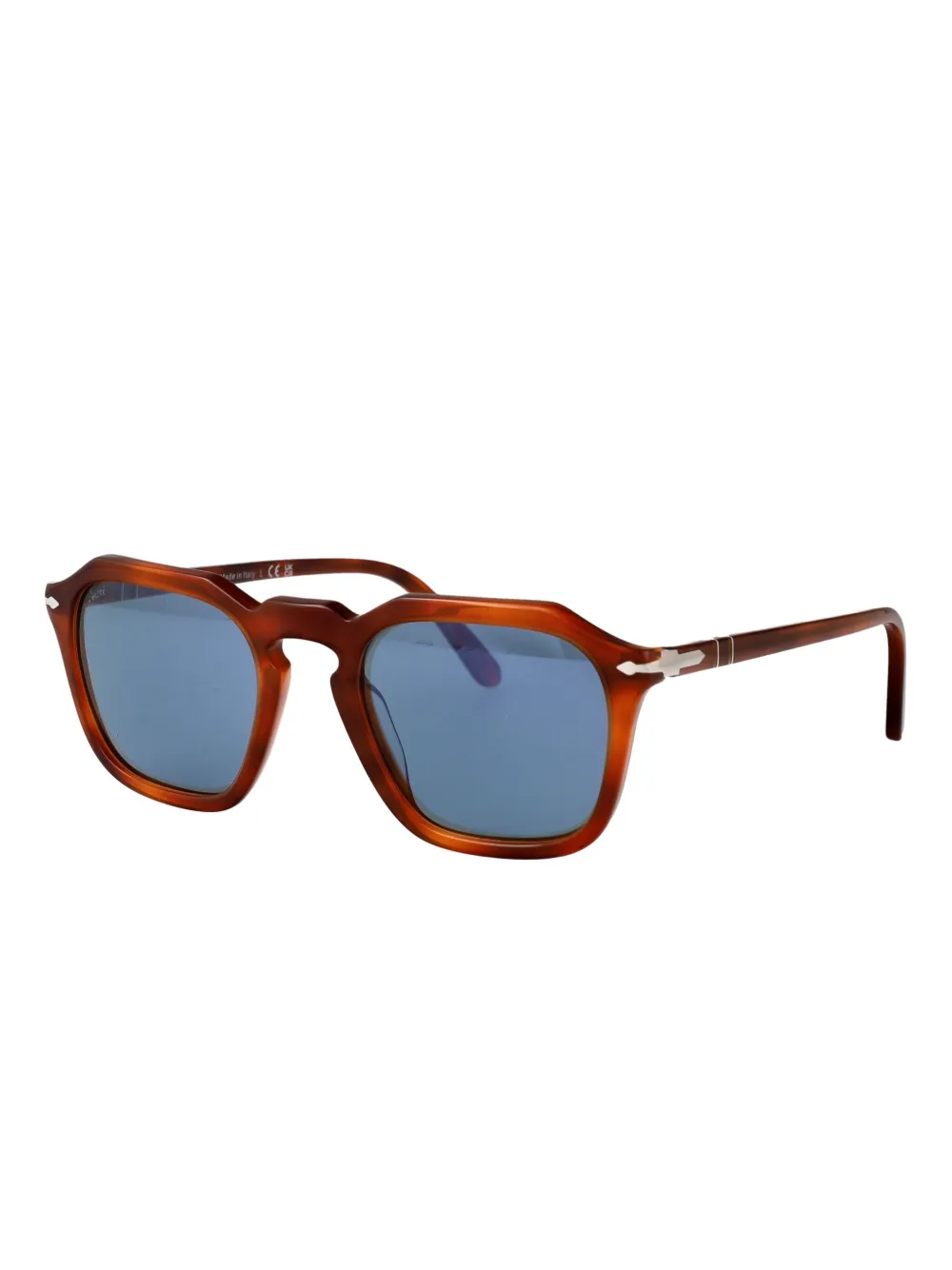 Persol Acetate zonnebril met geometrisch montuur Bruin