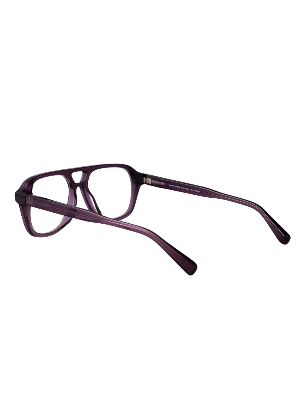 Mykita Nyara bril met rechthoekig montuur van acetaat Paars