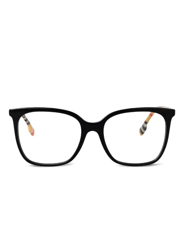 Burberry Eyewear Louise スクエア眼鏡フレーム | ブラック | FARFETCH JP