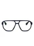 Mykita Mavon geometric frame glasses - Black
