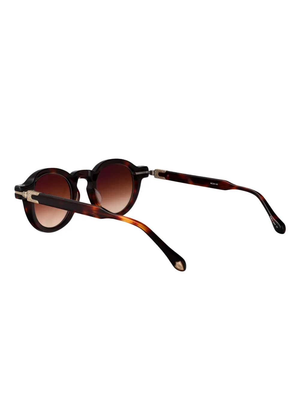 Matsuda M2050 acetate metal round sunglasses Zwart