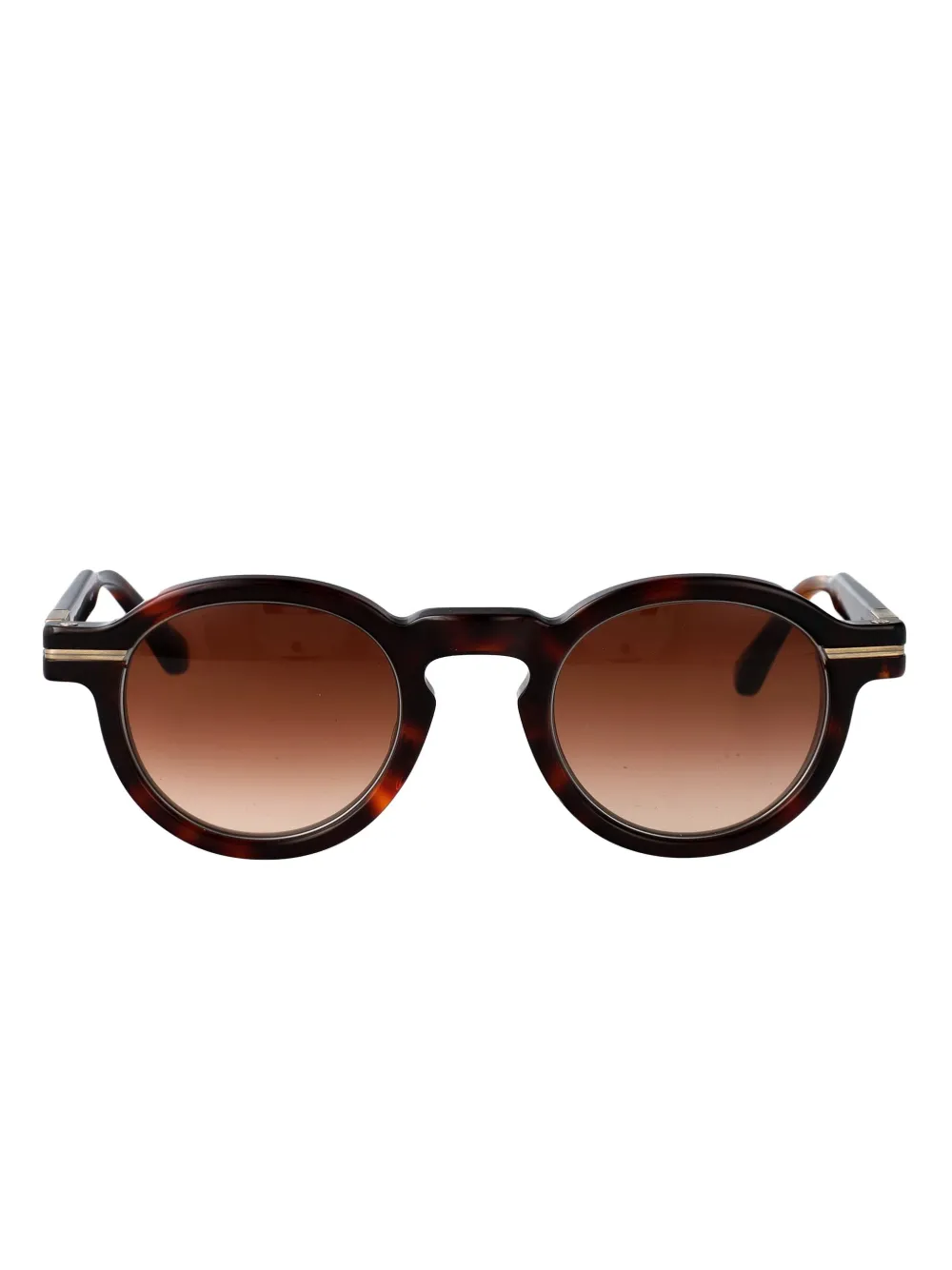 Matsuda M2050 acetate metal round sunglasses Zwart