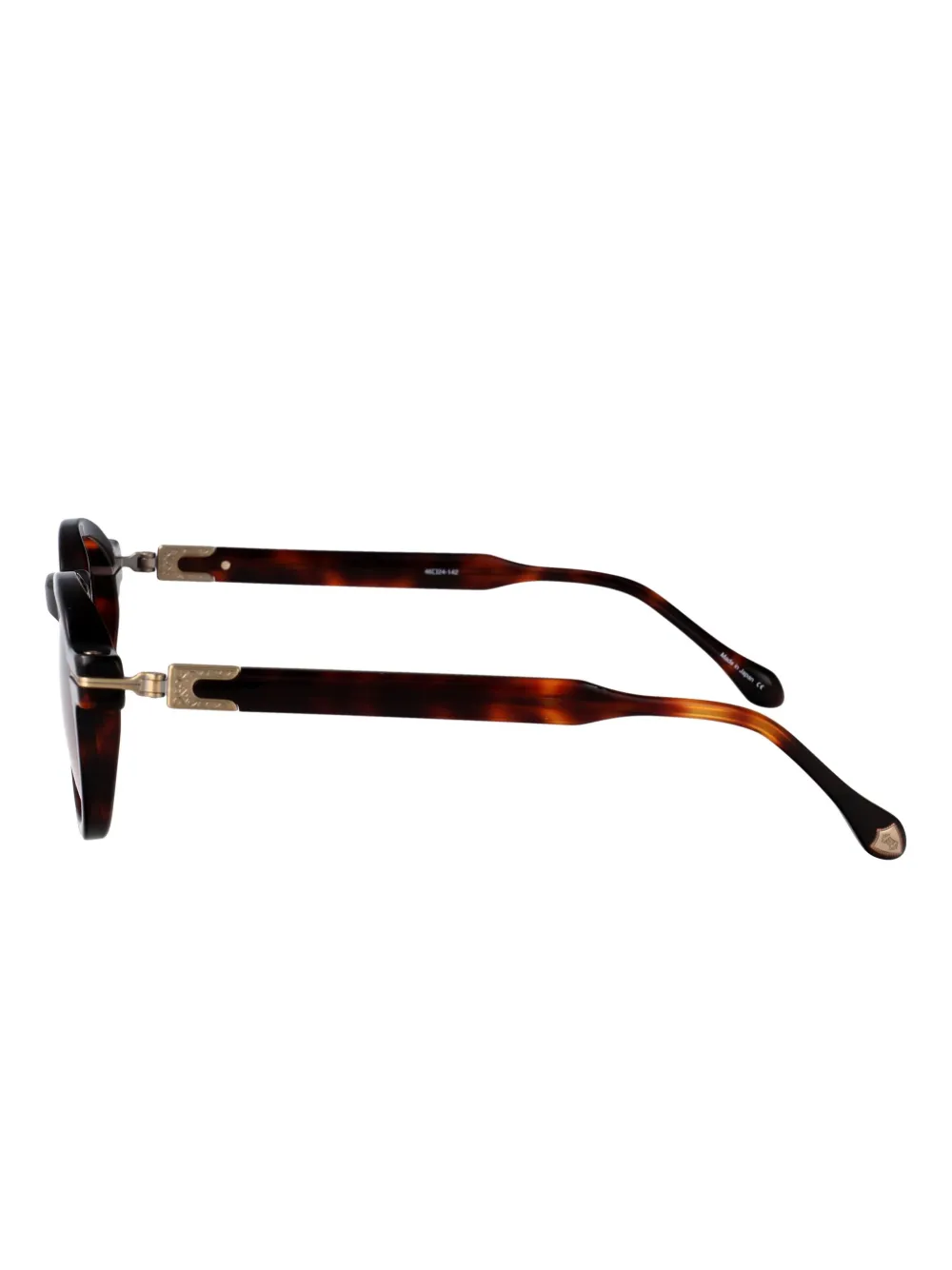 Matsuda M2050 acetate metal round sunglasses Zwart