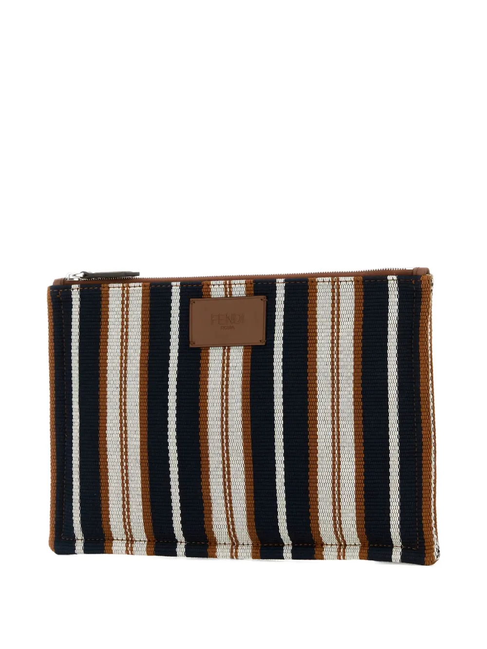 FENDI striped clutch bag Blauw