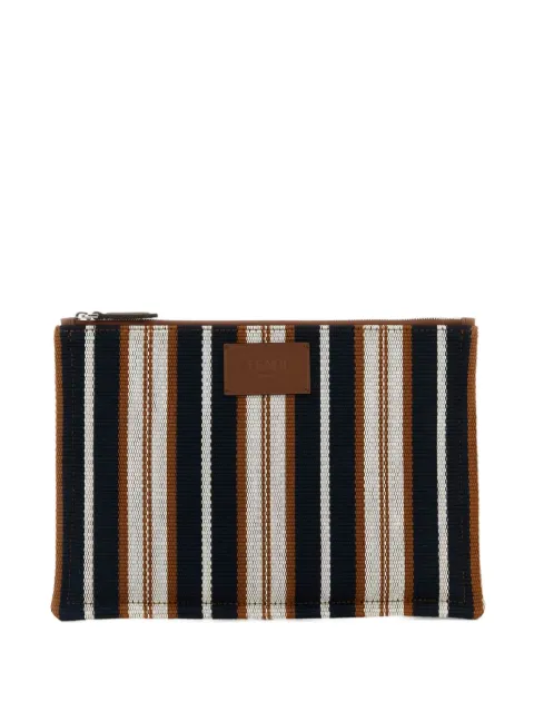 FENDI striped clutch bag
