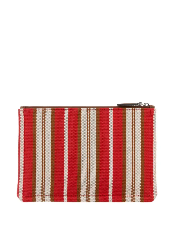 FENDI ストライプ クラッチバッグ | レッド | FARFETCH JP