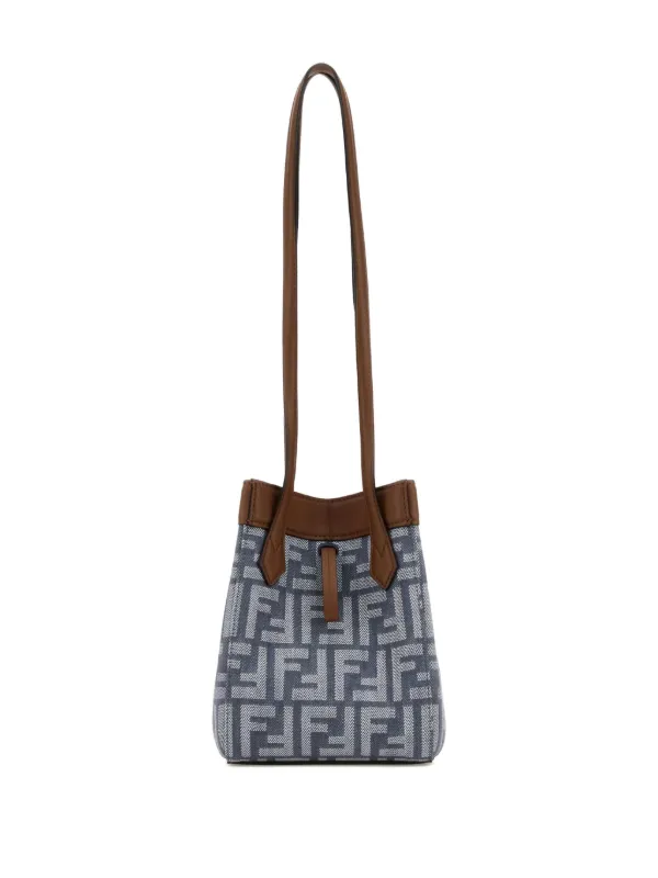 FENDI Origami バケットバッグ ミニ | ブルー | FARFETCH JP