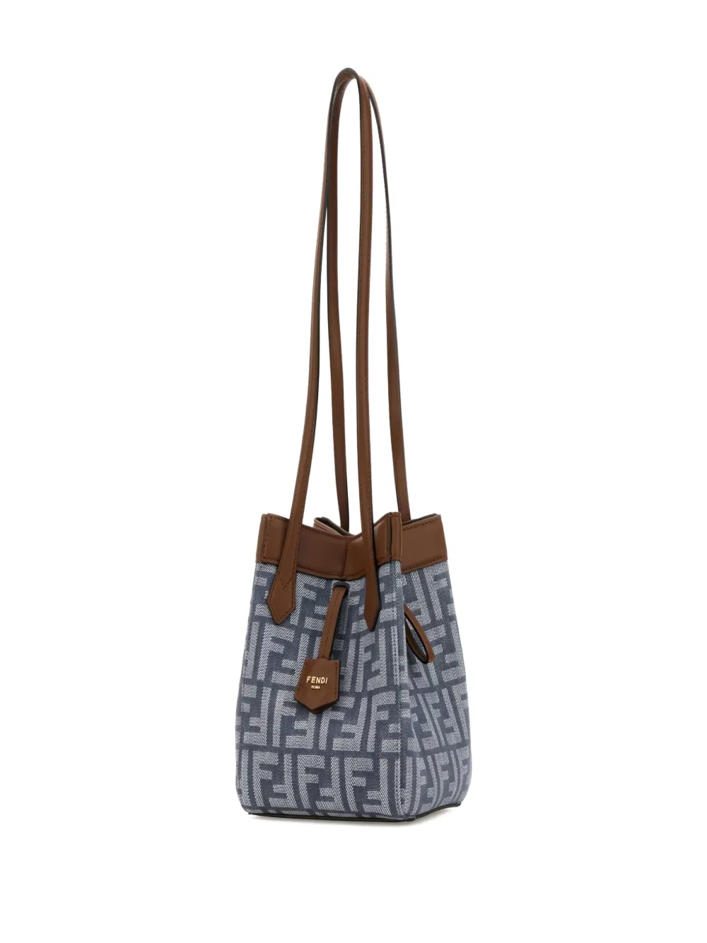 FENDI mini Origami monogram bucket bag Blauw