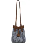 FENDI mini Origami monogram bucket bag - Blue