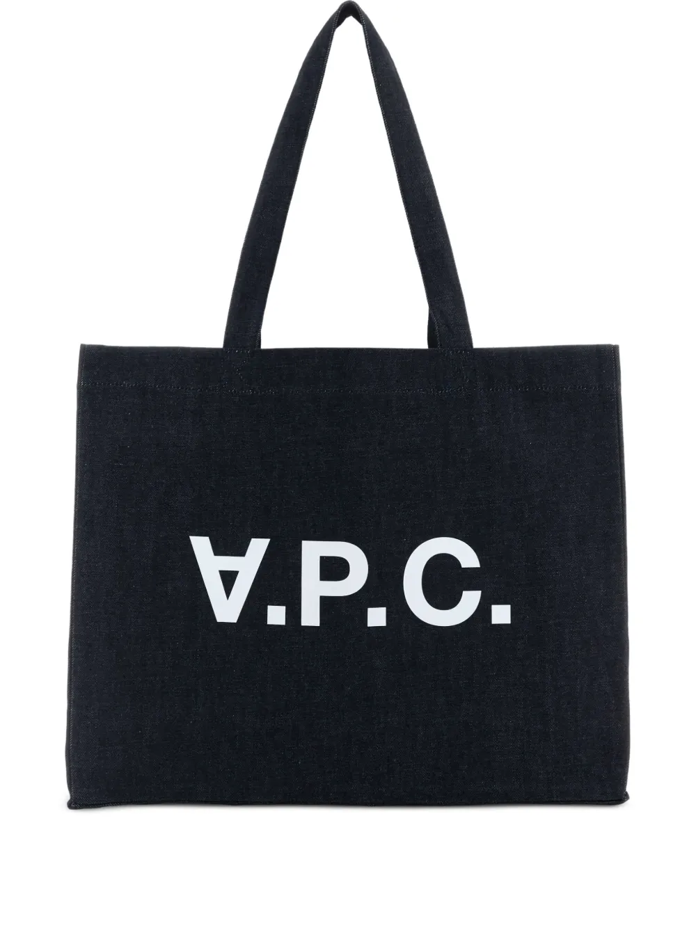 A.P.C. ロゴ ハンドバッグ - ブルー A.P.C. ロゴ ハンドバッグ - ブルー