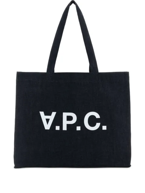 A.P.C.  logo-detail tote bag