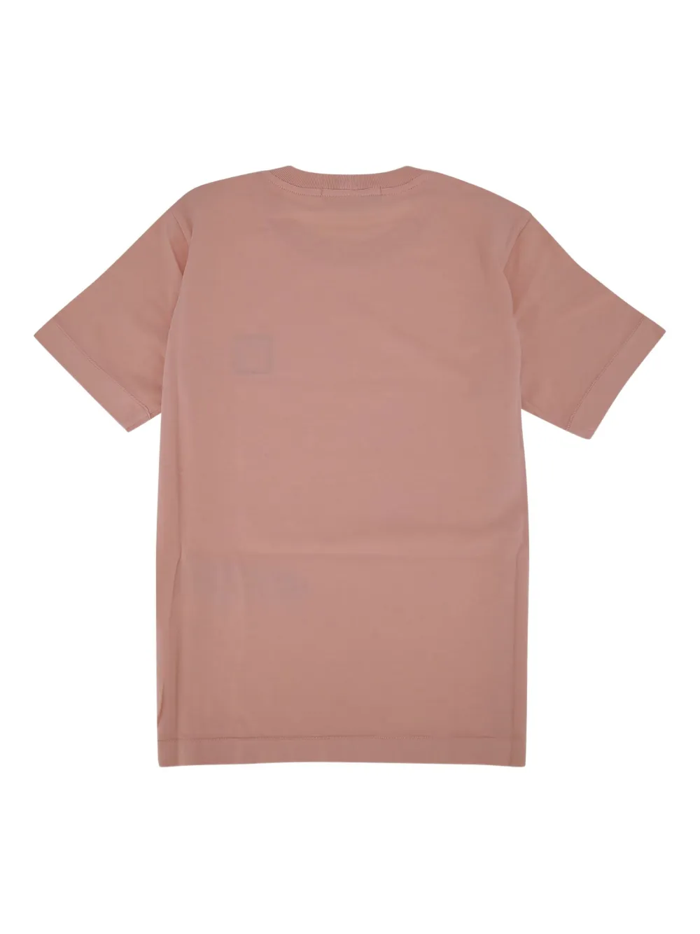 Stone Island Junior logo-patch T-shirt Roze