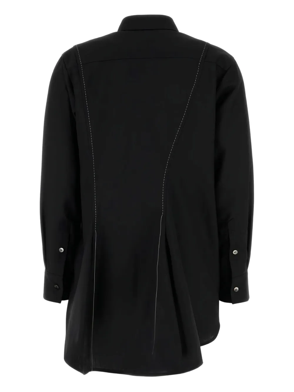 sacai Blouse met contrasterend stiksel Zwart