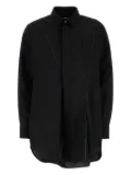 sacai contrast-stitch shirt - Black