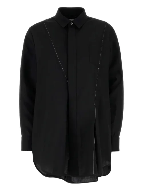 Chemise à coutures contrastantes - sacai - Modalova