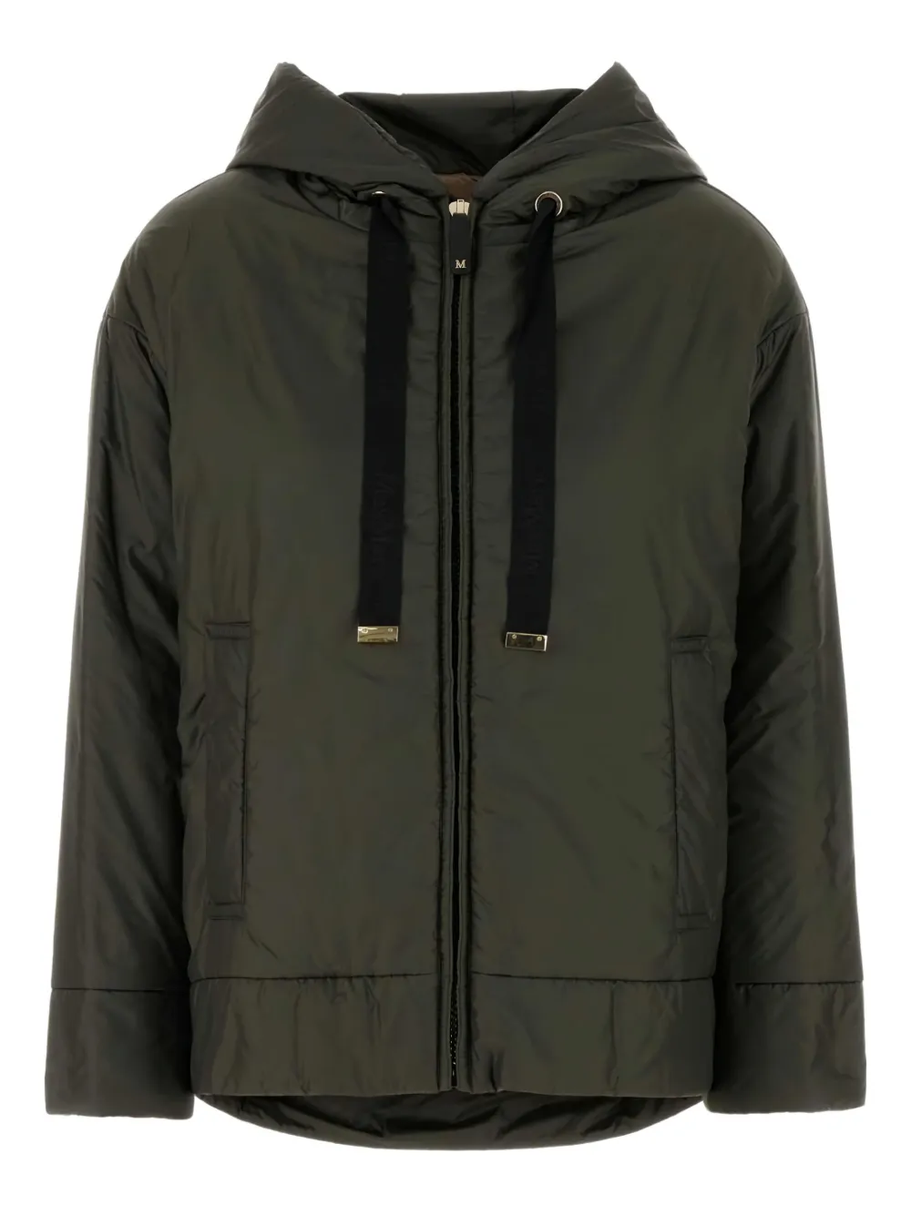 Max Mara Daria jack met capuchon Groen