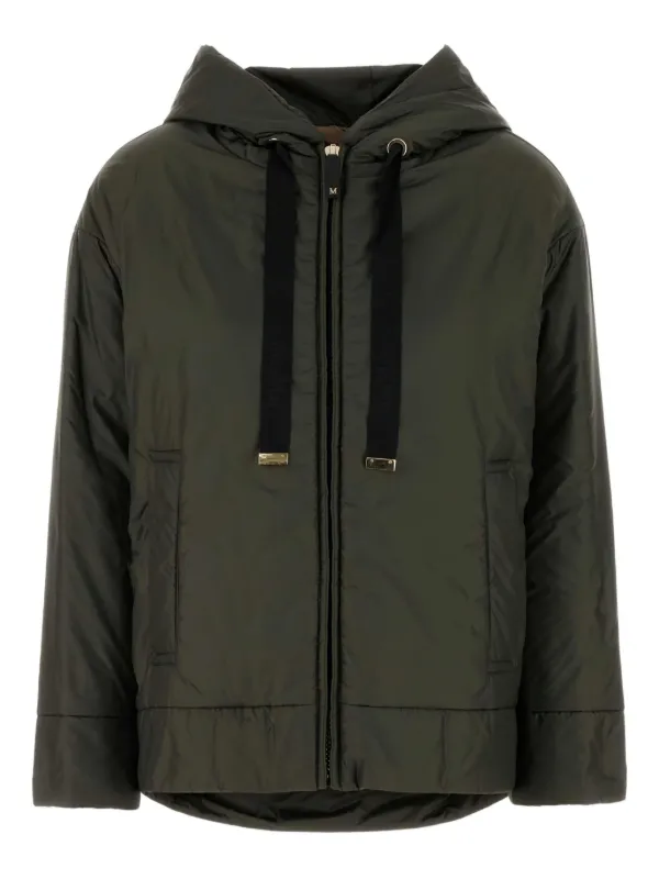Max Mara Daria Hooded Jacket | Green | FARFETCH