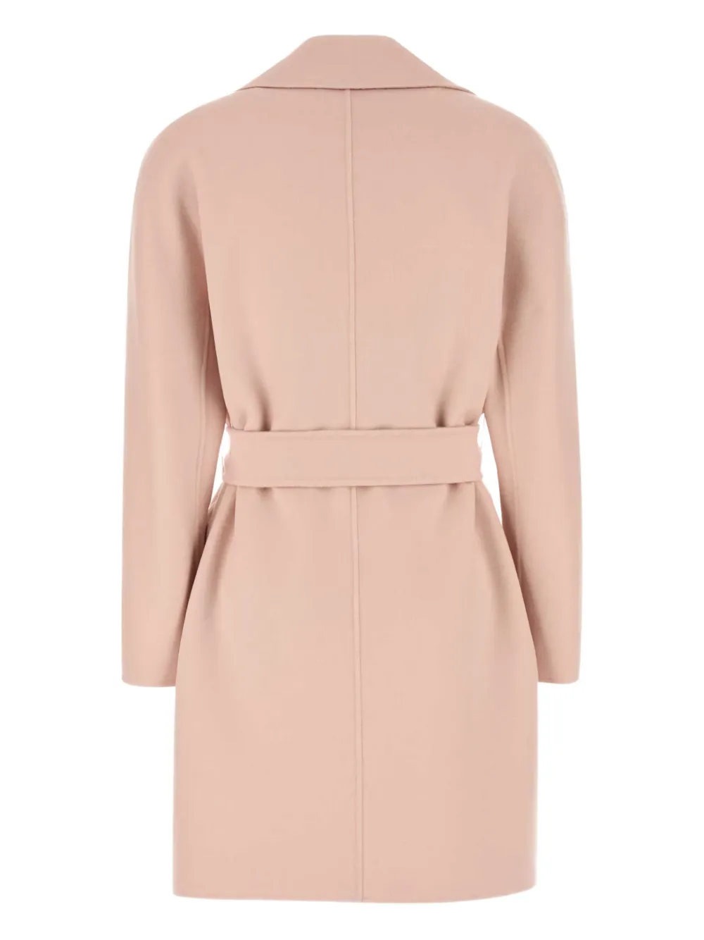 Max Mara Ajaccio jas van wolblend met ceintuur Roze
