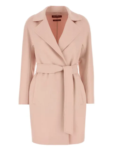 Max Mara Ajaccio belted wool blend coat