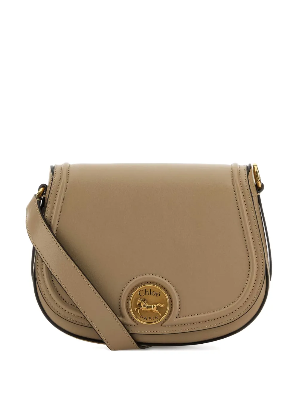 Chloé Horse-Medal leren crossbodytas Bruin