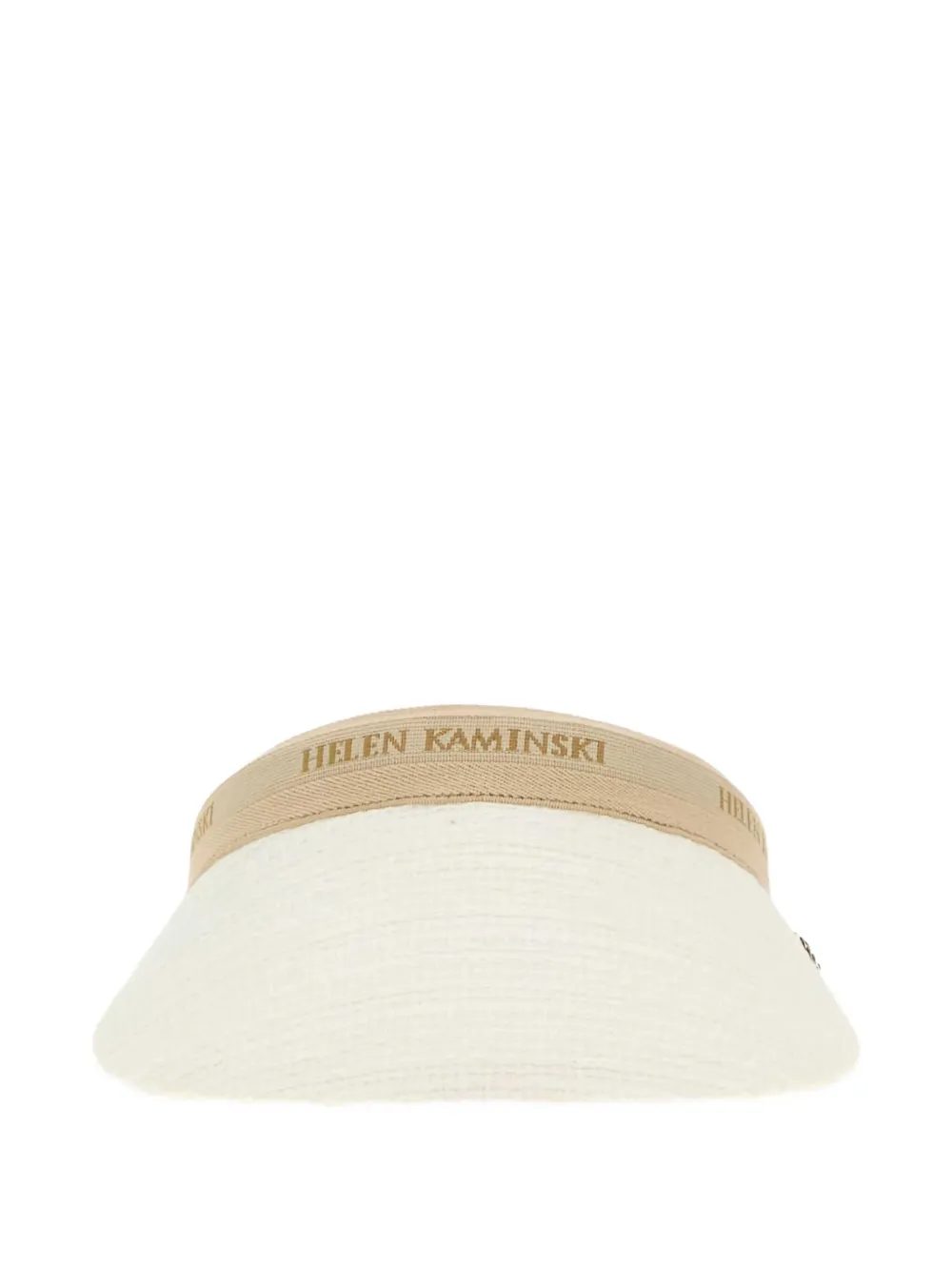 Helen Kaminski Carter Logo-band Visor Hat In White