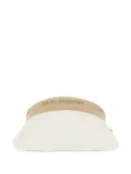 Helen Kaminski Carter logo-band visor hat - White