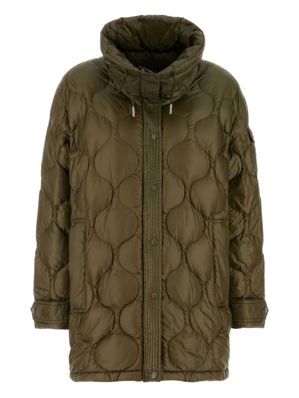 Moncler Lombi quilted coat Groen