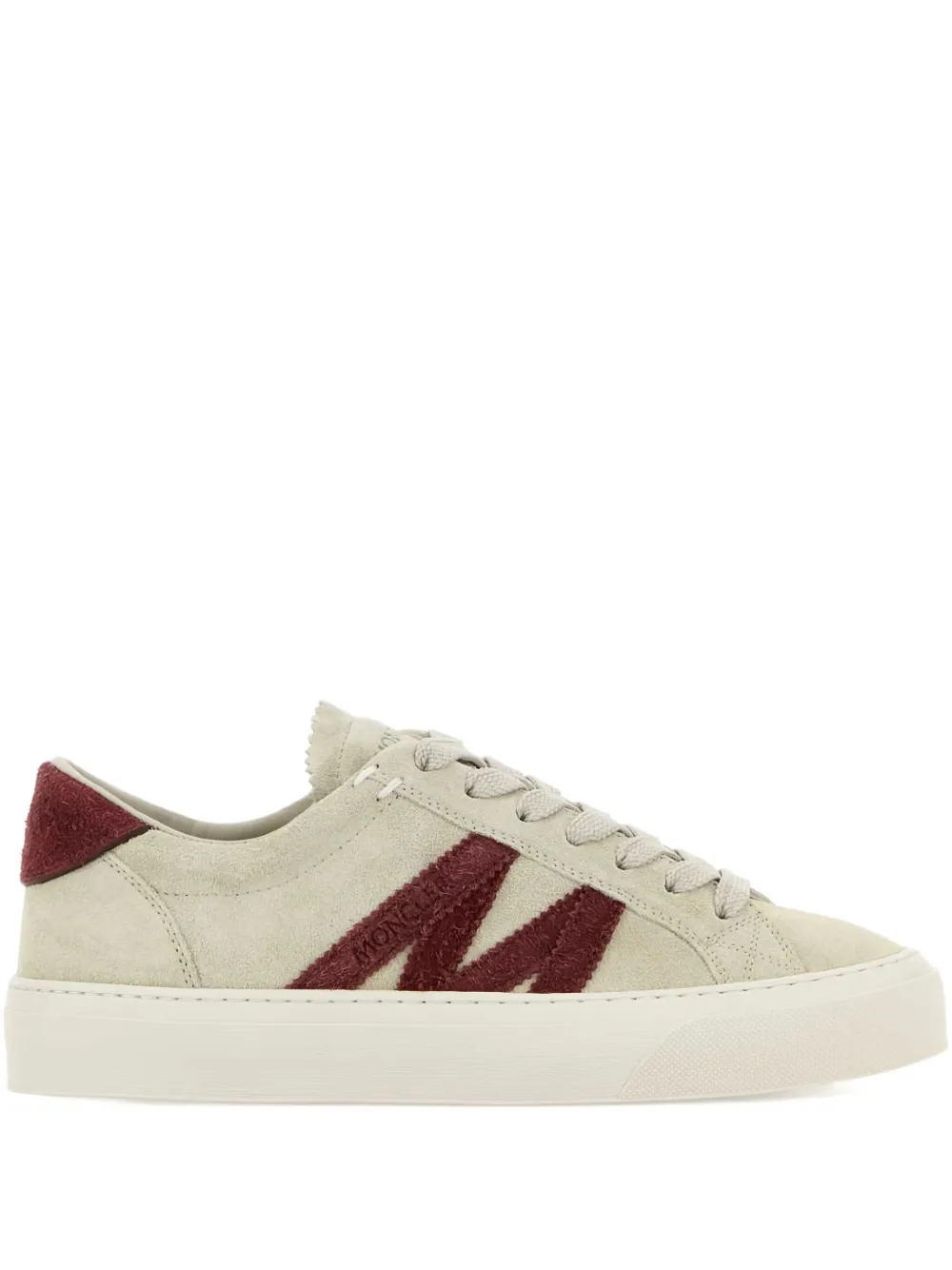 Moncler suede low-top trainers Neutrals