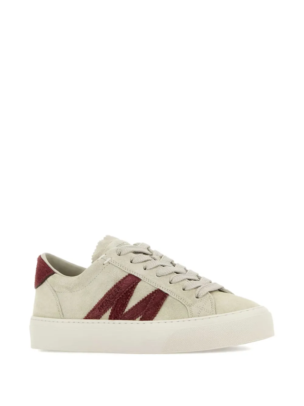 Moncler suede low-top trainers Neutrals