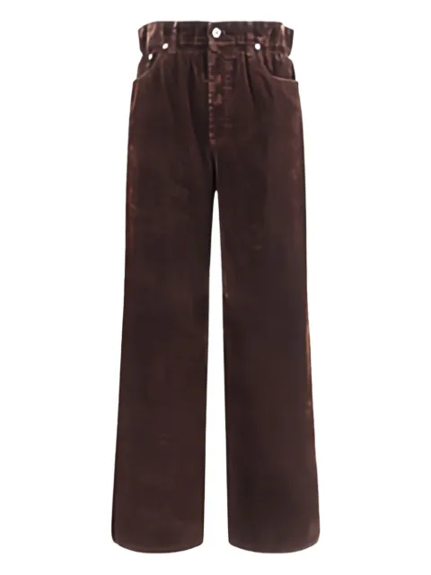 Miu Miu elastic-waist velvet trousers