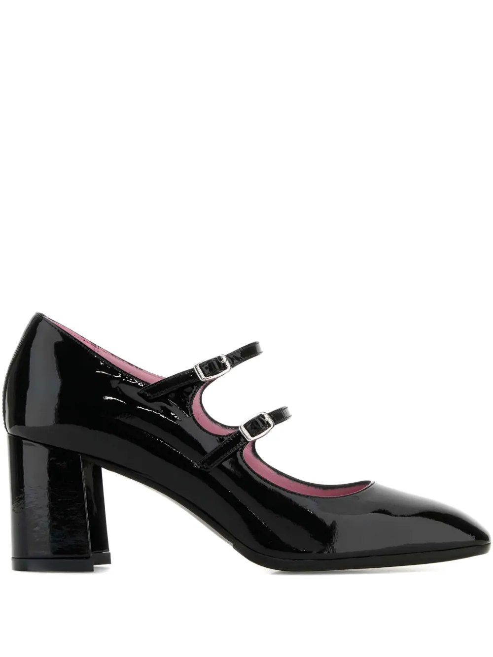Carel Paris 70mm double-buckle pumps Black