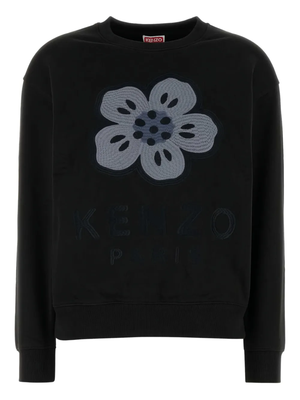 Kenzo Boke Flower-embroidered sweatshirt Zwart