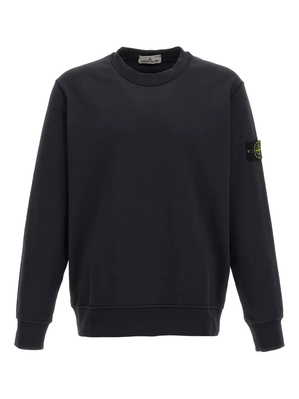 Stone Island Sweater met ronde hals en logopatch Zwart