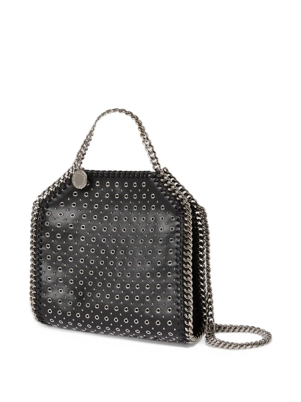 Stella McCartney Falabella kleine shopper verfraaid met studs Zwart