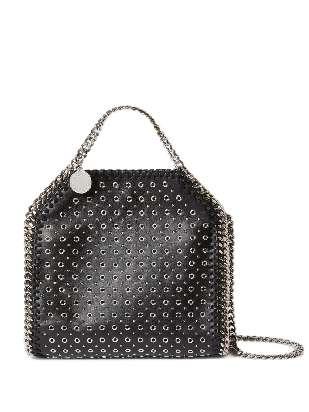 Stella McCartney Falabella kleine shopper verfraaid met studs Zwart