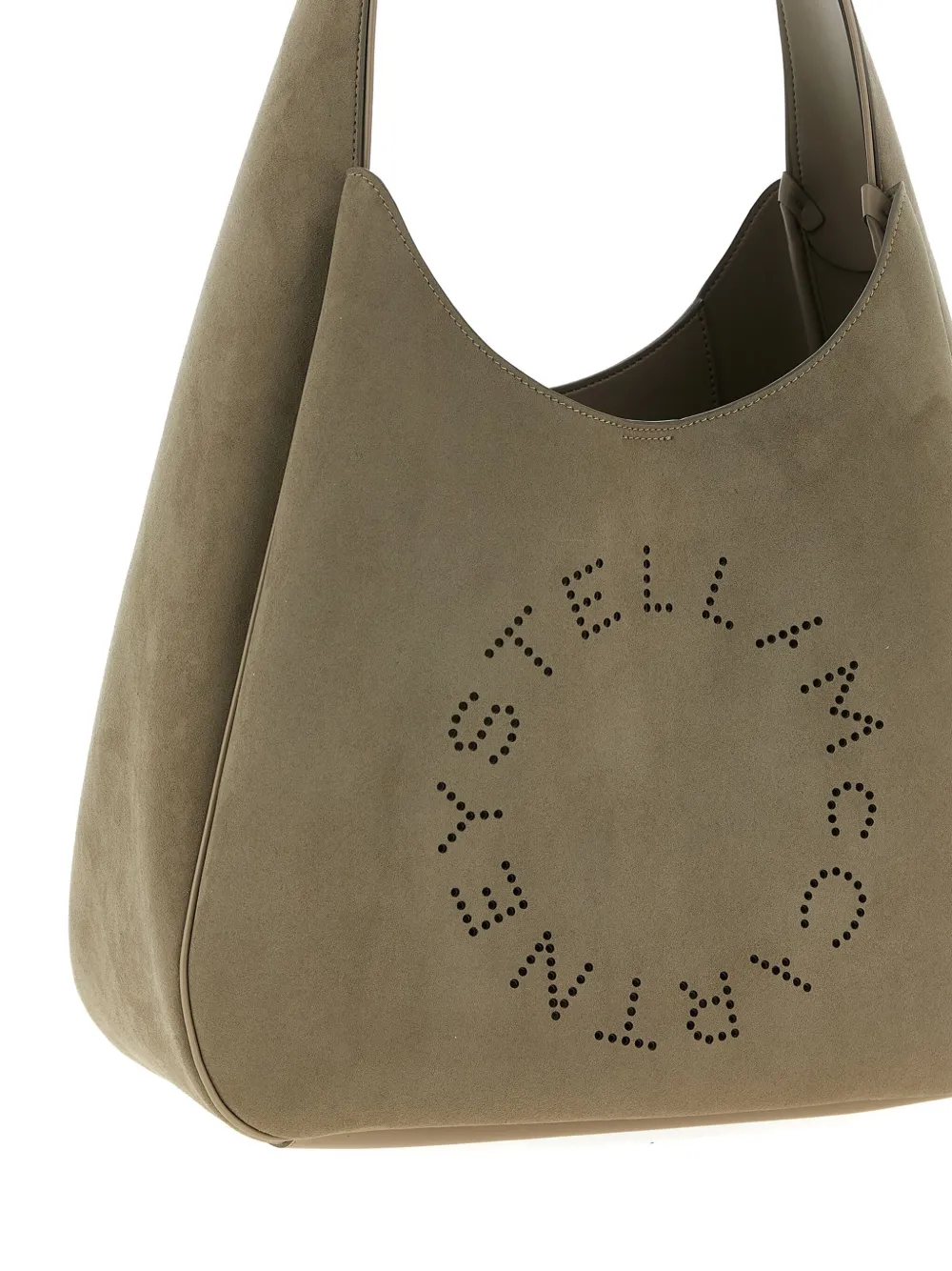 Stella McCartney perforated logo shoulder bag Groen