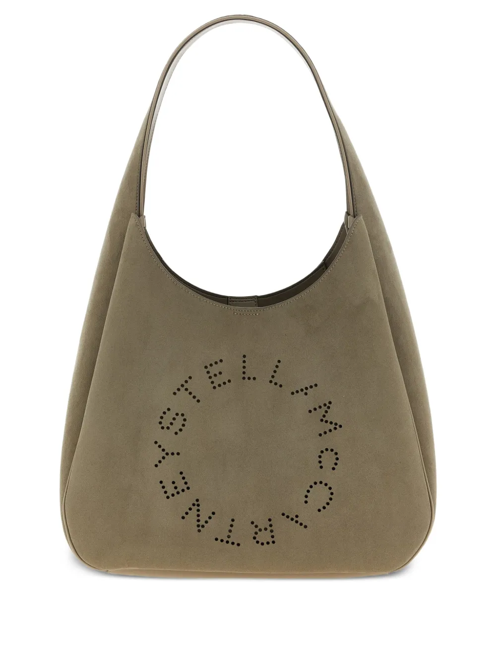 Stella McCartney perforated logo shoulder bag Groen
