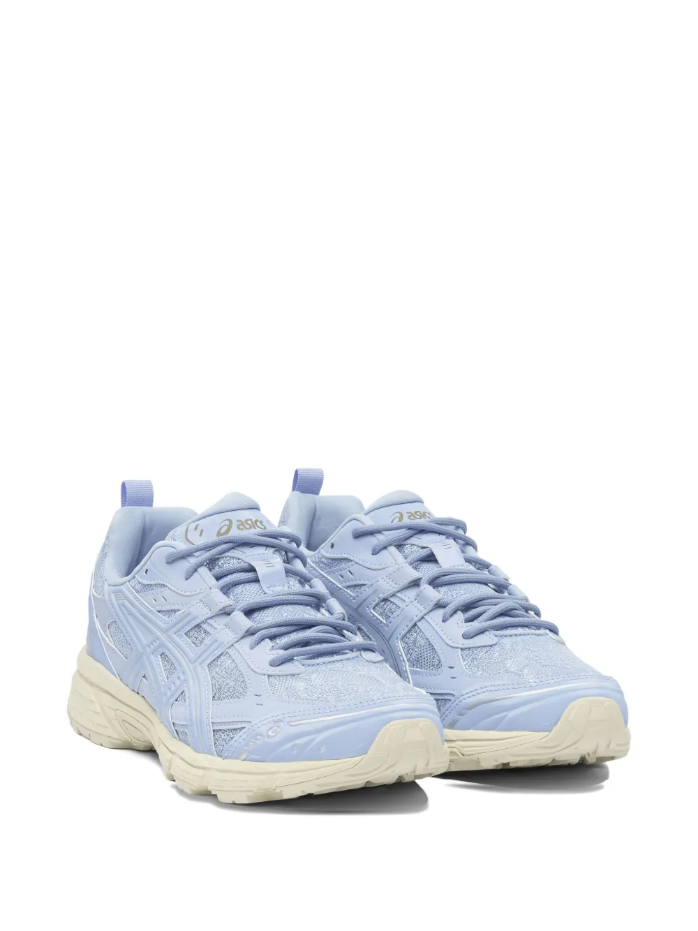 Asics Textured Trainers In Blue